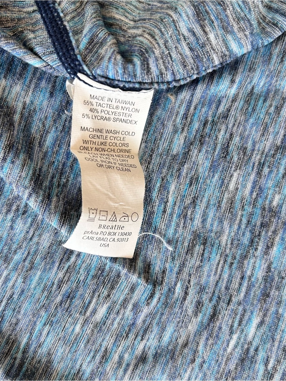 Prana |Blue Heather Active Skirt with Contrast Trim sz Medium - Picture 5 of 5